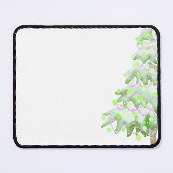 Item preview, Watercolor Christmas Tree covered in snow, light colors, delicate green and lilac. designed and sold by My-fake-places.