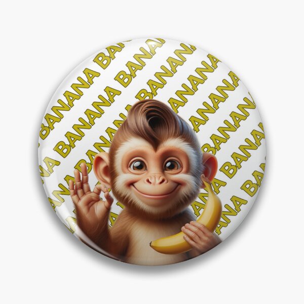 Item preview, banana monkey designed and sold by Animalia-.