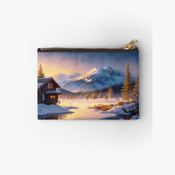 Item preview, Lonely cottage in the mountains in winter designed and sold by M-Y-A-R-T-.