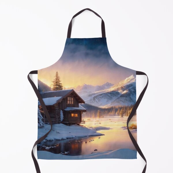 Item preview, Lonely cottage in the mountains in winter designed and sold by M-Y-A-R-T-.