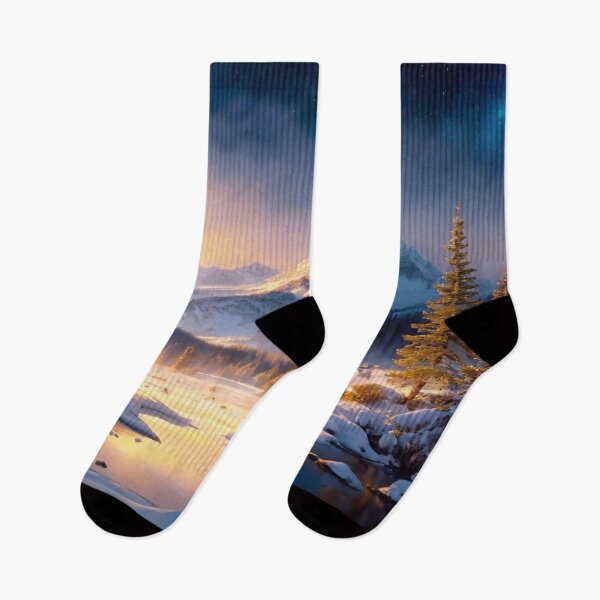 Item preview, Lonely cottage in the mountains in winter designed and sold by M-Y-A-R-T-.