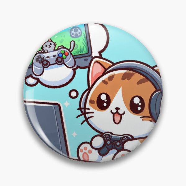 Item preview, Gamer's Whiskers: The Pixel-Hunting Cat designed and sold by AIStoore.