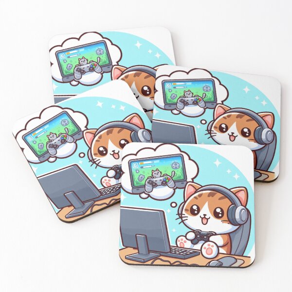 Item preview, Gamer's Whiskers: The Pixel-Hunting Cat designed and sold by AIStoore.