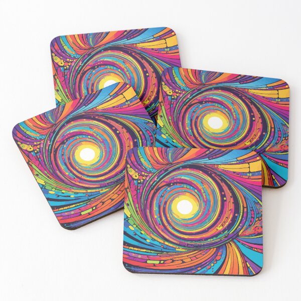 Item preview, Colorful pop art through the wormhole pattern designed and sold by clon-dot-net.