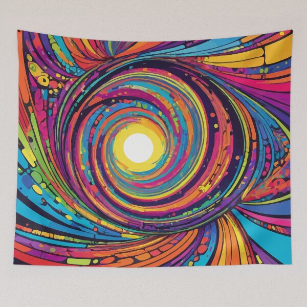 Item preview, Colorful pop art through the wormhole pattern designed and sold by clon-dot-net.