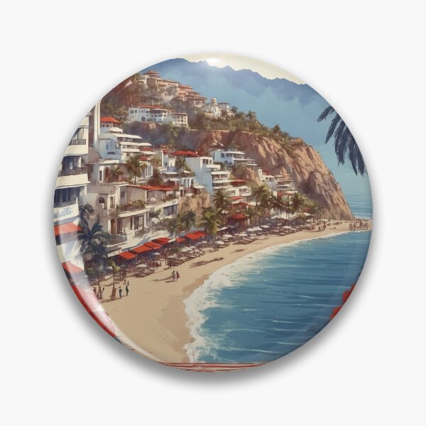 Item preview, Puerto Vallarta Mexico Vintage Poster Tourism designed and sold by TravelersGems.