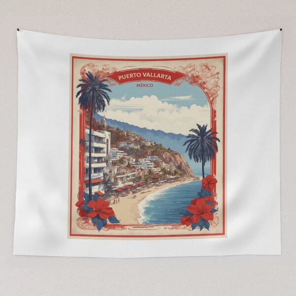 Item preview, Puerto Vallarta Mexico Vintage Poster Tourism designed and sold by TravelersGems.
