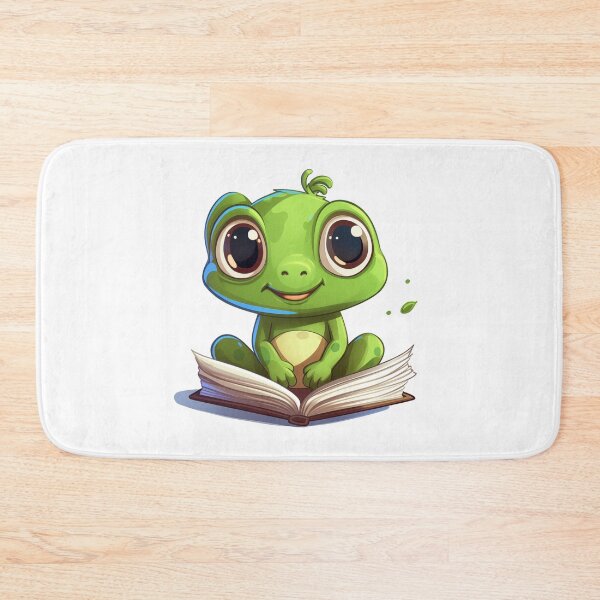 Item preview, Cute frog reading a book designed and sold by HappyStickBike.