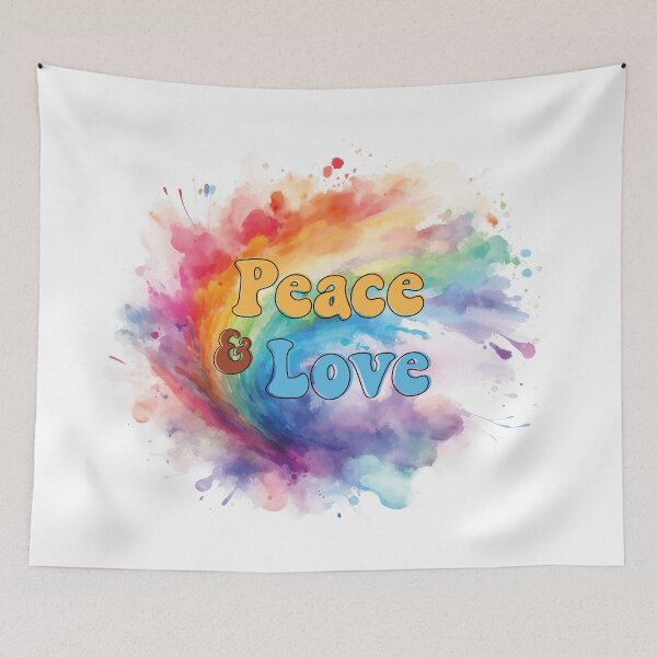 Item preview, Peace and Love designed and sold by LuckyFamily.