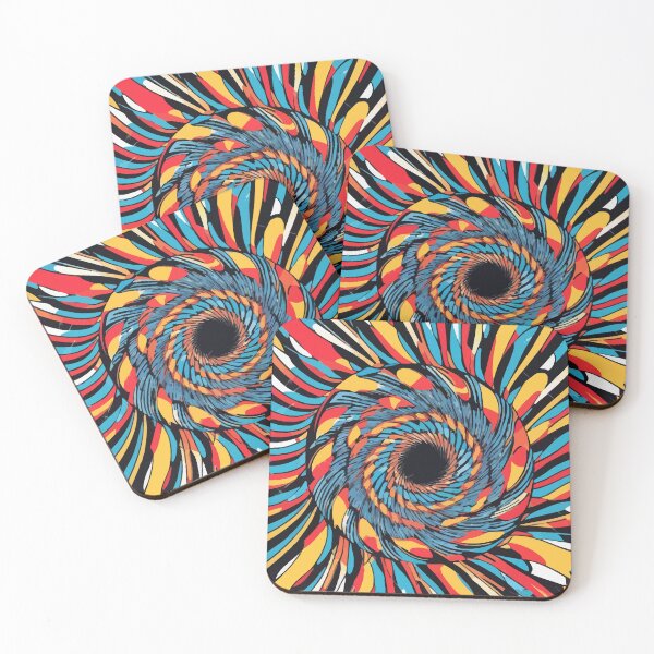Item preview, Abstract pop art colorful through the wormhole pattern designed and sold by clon-dot-net.