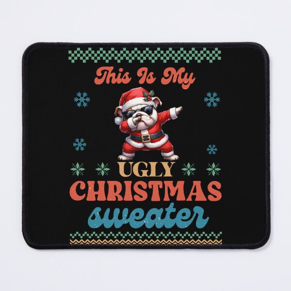 Item preview, "This Is My Ugly Christmas Sweater Dabbing Bulldog Edition" designed and sold by Xhevahir.