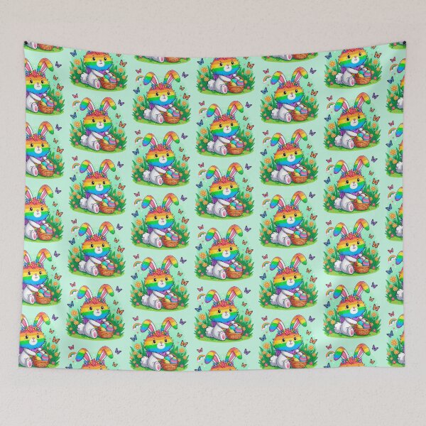 Item preview, Happy Bunny pride easter designed and sold by Florvolcanica.