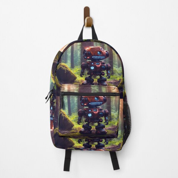 Item preview, Rusty robot in a dense forest designed and sold by M-Y-A-R-T-.