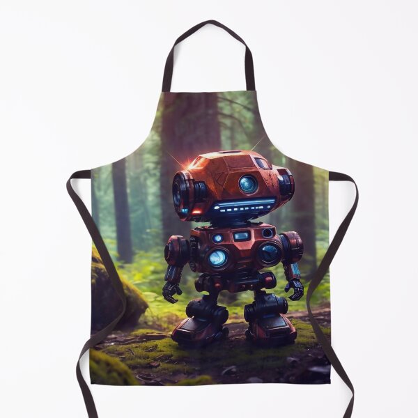 Item preview, Rusty robot in a dense forest designed and sold by M-Y-A-R-T-.