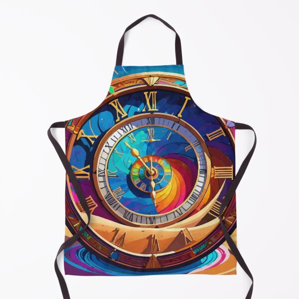 Item preview, Fantasy colorful clock through the sands of time designed and sold by clon-dot-net.