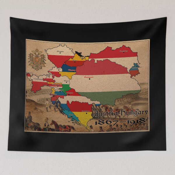 Item preview, Austria Hungary Flag Map designed and sold by Stefan Z..