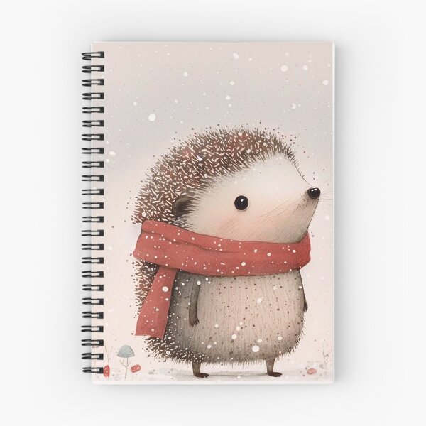 Item preview, Hedgehog in Winter designed and sold by NattyCorvus.