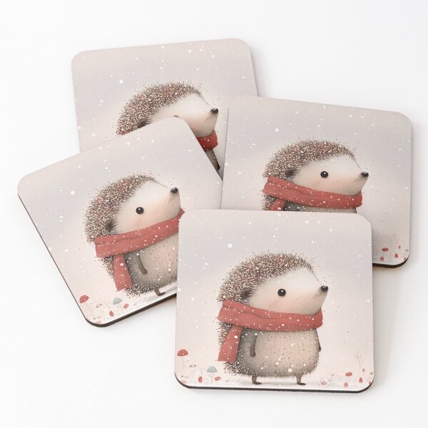 Item preview, Hedgehog in Winter designed and sold by NattyCorvus.