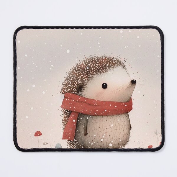 Item preview, Hedgehog in Winter designed and sold by NattyCorvus.