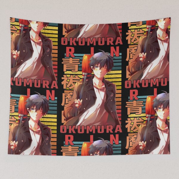 Item preview, Rin Okumura Blue Exorcist Retro Anime Design  designed and sold by Wafusaurus.