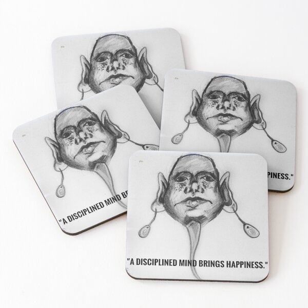 Item preview, Creature quote- "A disciplined mind brings happiness." designed and sold by Iconic shop.