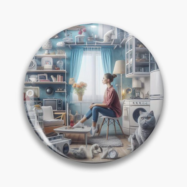 Item preview, "Whimsical Home Comfort: Sitting in a Transparent Cup Graphic" designed and sold by Huycao211.