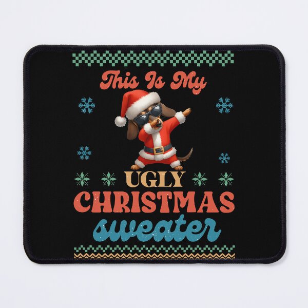 Item preview, "This Is My Ugly Christmas Sweater Dabbing Dachshund Edition" designed and sold by Xhevahir.