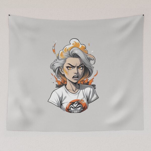 Item preview, angry girl  X.3 designed and sold by Moeruonnanoko.