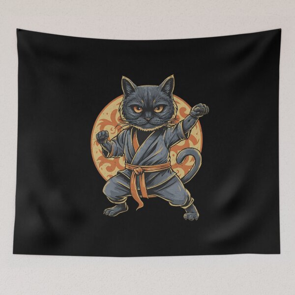 Item preview, Karate Cat designed and sold by FlexYourMind.
