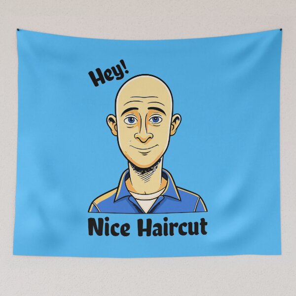 Item preview, Bald Guy Hey Nice Haircut Funny Joke designed and sold by Manifest-Style.