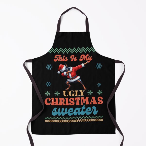 Item preview, "This Is My Ugly Christmas Sweater Dabbing Dobermann Edition" designed and sold by Xhevahir.