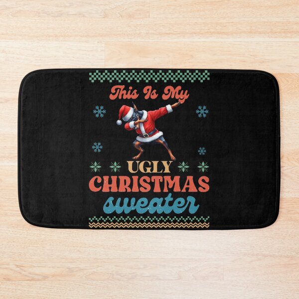 Item preview, "This Is My Ugly Christmas Sweater Dabbing Dobermann Edition" designed and sold by Xhevahir.