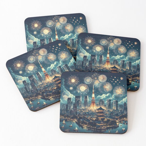 Item preview, "New Year's Eve Spectacle: Fireworks Painting the Night Sky" designed and sold by Huycao211.