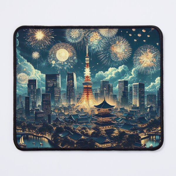 Item preview, "New Year's Eve Spectacle: Fireworks Painting the Night Sky" designed and sold by Huycao211.
