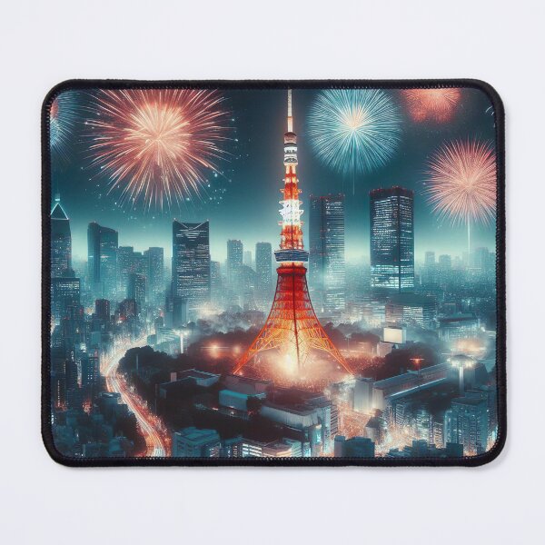 Item preview, "New Year's Eve Spectacle: Fireworks Painting the Night Sky" designed and sold by Huycao211.
