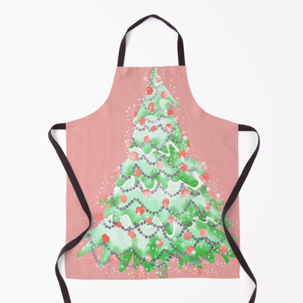 Item preview, Watercolor Christmas Tree covered in snow, light colors, delicate green and blue. designed and sold by My-fake-places.