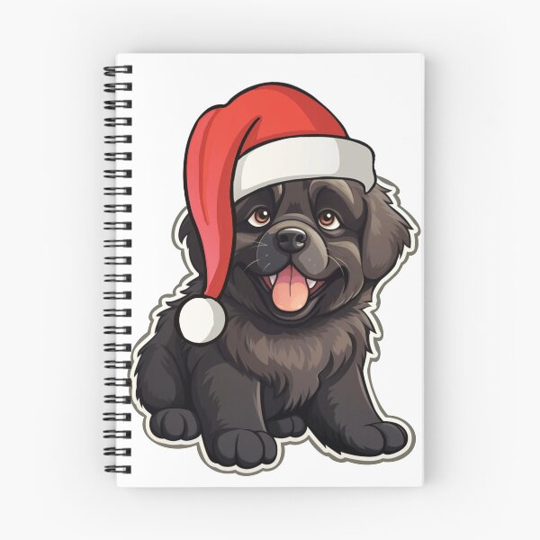 Item preview, Festive Newfoundland Joy - Cartoon Canine Delight designed and sold by PureGlee.
