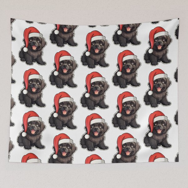 Item preview, Festive Newfoundland Joy - Cartoon Canine Delight designed and sold by PureGlee.