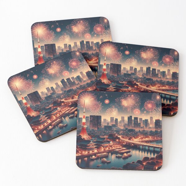 Item preview, "New Year's Eve Spectacle: Fireworks Painting the Night Sky" designed and sold by Huycao211.