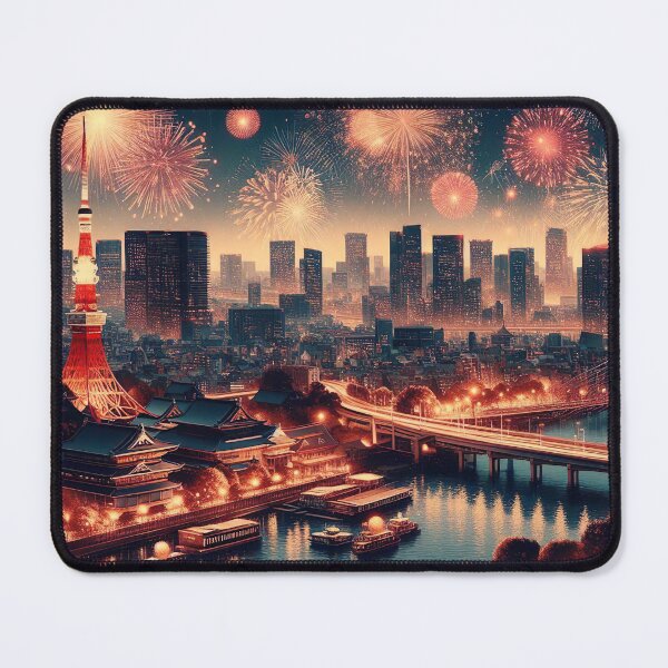 Item preview, "New Year's Eve Spectacle: Fireworks Painting the Night Sky" designed and sold by Huycao211.
