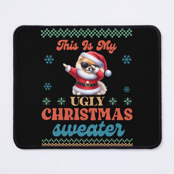 Item preview, "This Is My Ugly Christmas Sweater Dabbing Pomeranian Edition" designed and sold by Xhevahir.