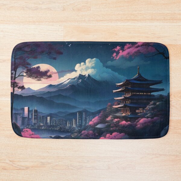 Item preview, A Japanese City in The Moonlight designed and sold by vuslatmedia.
