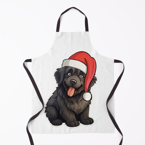 Item preview, Christmasy Quirky Newfoundland - Cartoon Dog Portrait designed and sold by PureGlee.