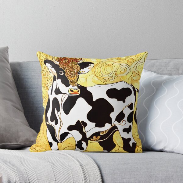 Item preview, Holy cow in the style of Gustav Klimt with golden tones designed and sold by BubblyDelight.