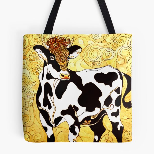 Item preview, Holy cow in the style of Gustav Klimt with golden tones designed and sold by BubblyDelight.