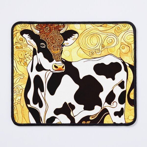Item preview, Holy cow in the style of Gustav Klimt with golden tones designed and sold by BubblyDelight.