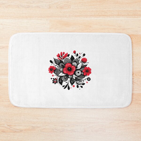 Item preview, Red Flowers Leaves Abstract designed and sold by Oleg777999.