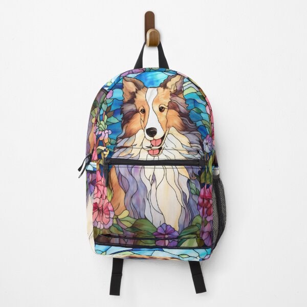 Item preview, Rough Collie Stained Glass Window designed and sold by pinkal.