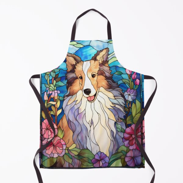 Item preview, Rough Collie Stained Glass Window designed and sold by pinkal.