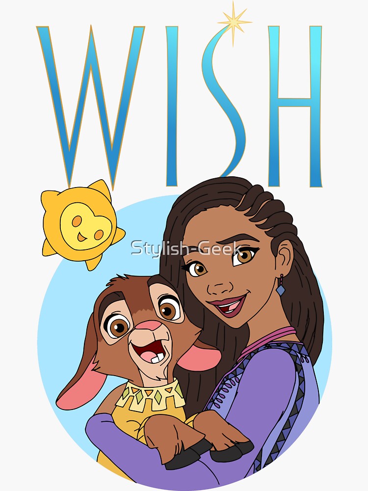 Wish Movie Asha and Valentino Sticker for Sale by Stylish-Geek